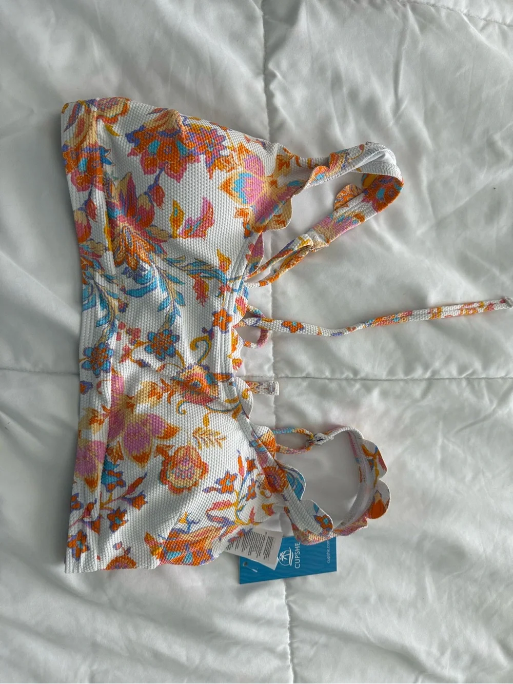 Shade & Shore Cream Side-Tie Bikini Bottoms